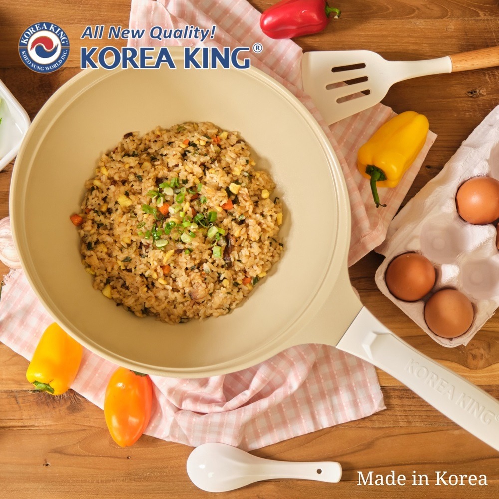 韓國 Korea King | Colormic 極輕美型陶瓷不沾深炒鍋26cm◉70B006
